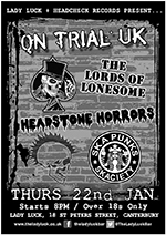 Headstone Horrors - The Lady Luck, Canterbury 22.1.15